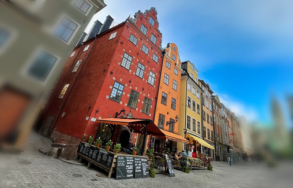 Cobblestone streets of Gamla Stan — Stockholm's medieval old town